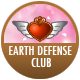 Cute High Earth Defense Club Love! badge