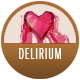 Delirium badge