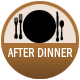 J. After Dinner badge