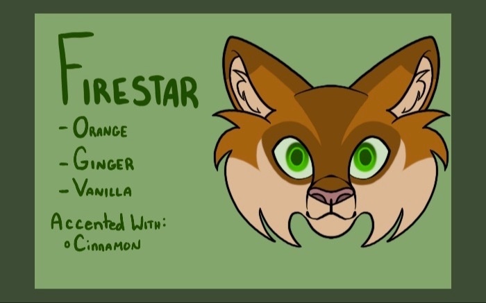 Just another warrior cat design blog — Firestar