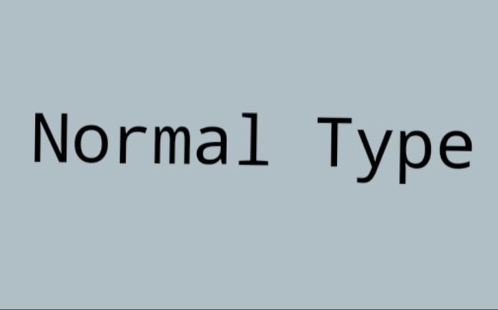 Normal Type Tea