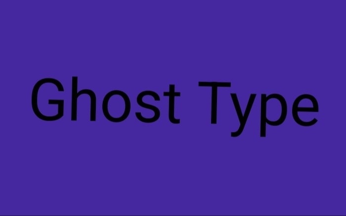 Ghost Type Tea