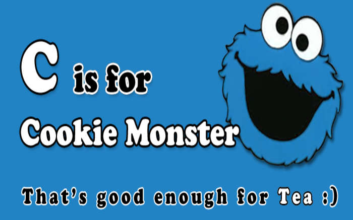 C Is For Cookie Monster Tea