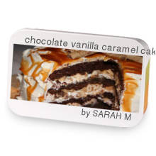 chocolate vanilla caramel cake sample blend
