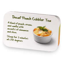 Decaf Peach Cobbler sample blend