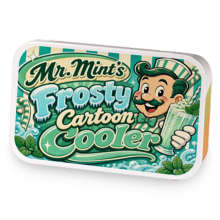 Mr. Mints Frosty Cartoon Cooler : Decaf sample blend
