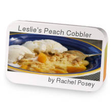 Leslie's Peach Cobbler sample blend