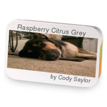 Raspberry Citrus Grey sample blend
