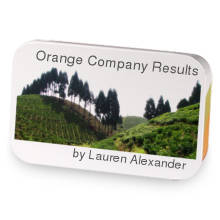 Orange Company Results sample blend