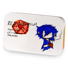 red corundum sample blend